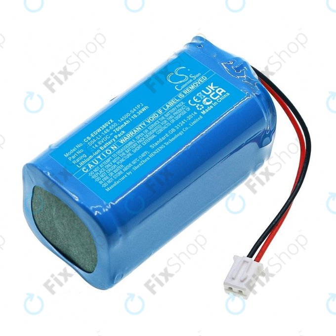 Μπαταρία για Ecovacs Winbot W-series, S04-LI-148-650, 14500-S41PJ, 14.8V, 700mAh, HQ