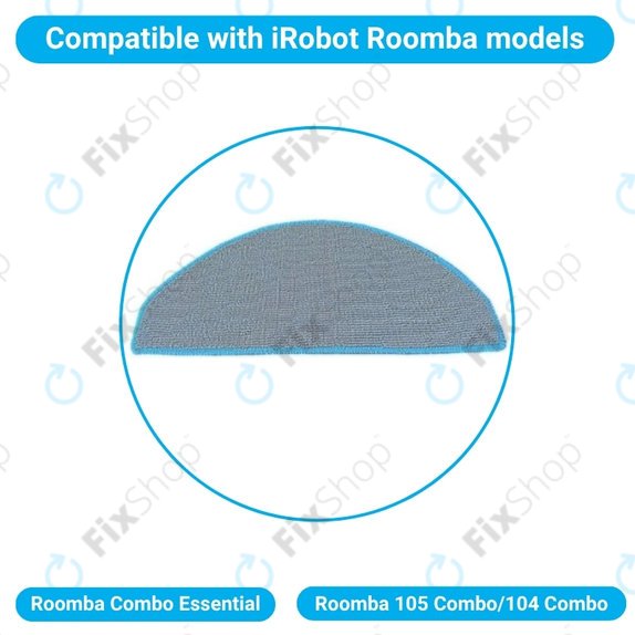 Πανί σφουγγαρίστρας, 2 τεμ. για iRobot Roomba Combo Essential, Roomba 105 Combo, 104 Combo