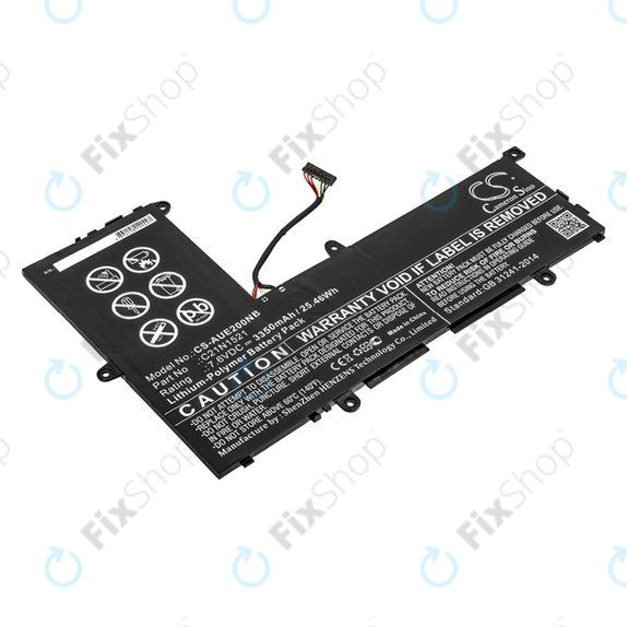 Μπαταρία για Asus VivoBook E200, L200, Eeebook X206, 3350mAh, Li-Pol, 7.6V, C21N1521, HQ