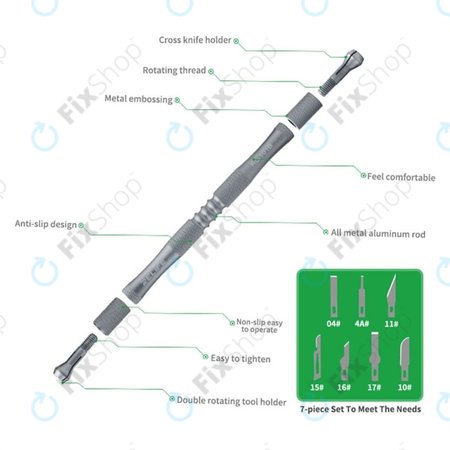 Σετ Λεπίδων Αφαίρεσης Κόλλας CPU Remove 8in1 για Relife RL-101B