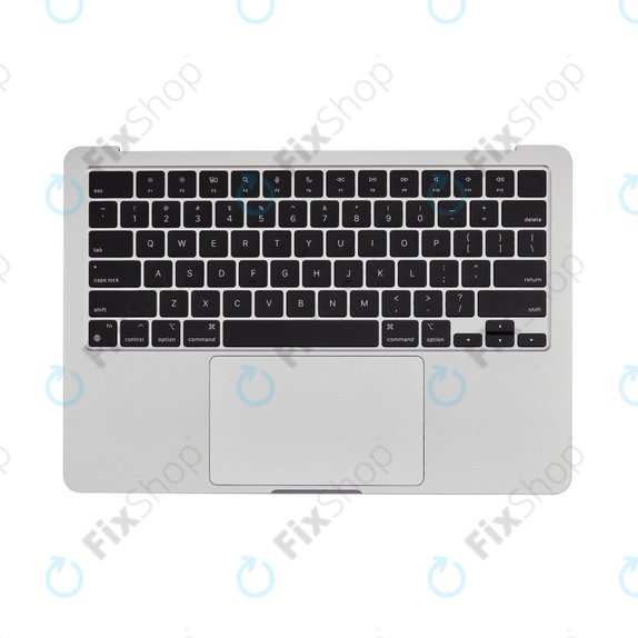 Άνω πλαίσιο πληκτρολογίου για MacBook Air 13", A3113 (2024), με πληκτρολόγιο US και μπαταρία, Silver, 661-40228, Genuine Apple