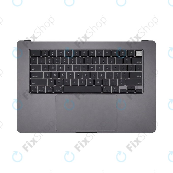 Άνω πλαίσιο πληκτρολογίου για MacBook Air 15", A3114 (2023), με πληκτρολόγιο US και μπαταρία, Space Gray, 661-34895, Genuine Apple