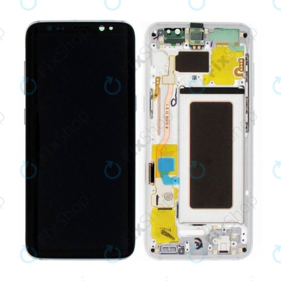 Συγκρότημα οθόνης για Samsung S8, G950F, GH97-20457B, GH97-20473B, GH97-20458B, GH97-20629B, Arctic Silver, Service Pack