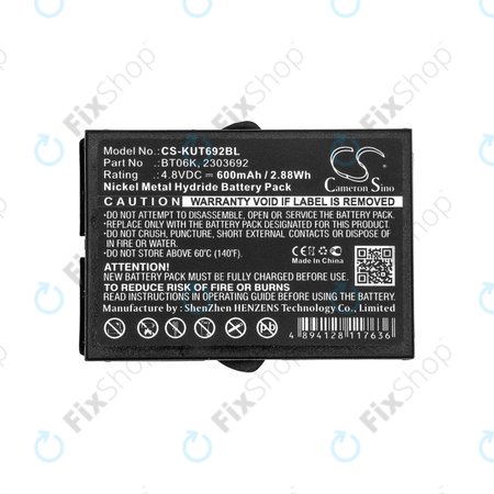Μπαταρία για Ikusi T70, TM70, 600mAh, Ni-MH, 4.8V, BT06K, HQ
