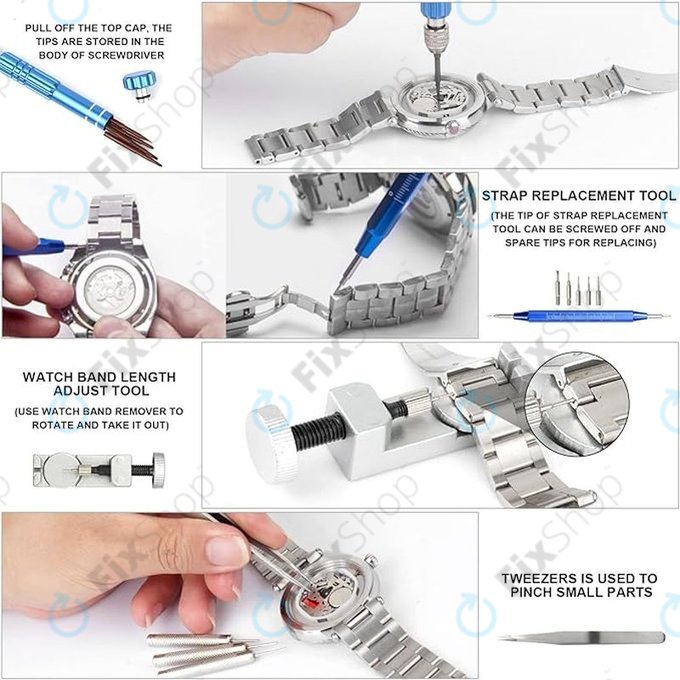 Σετ Εργαλείων Επισκευής Ρολογιών - 185τμχ