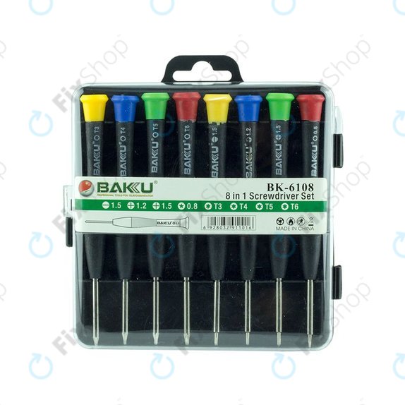 Σετ Κατσαβιδιών για Τηλέφωνα, Tablets & Notebooks (8τμχ) για Baku BK-6108