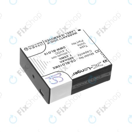 Μπαταρία για Leica D-Lux Type 109, Panasonic Lumix DMC-GF3, GX7, LX100, 980mAh, Li-Ion, 7.4V, DMW-BLG10, HQ