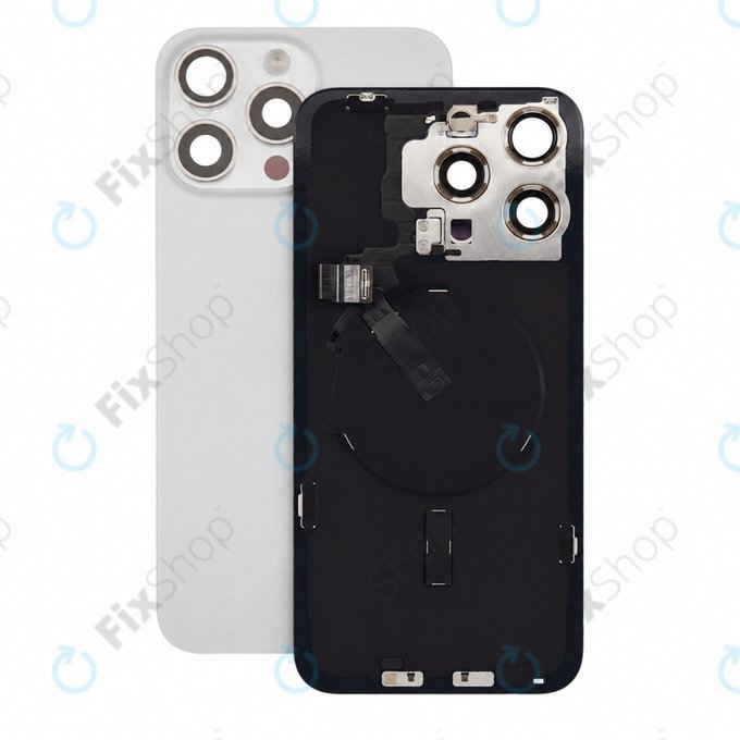 Γυαλί πίσω περιβλήματος για iPhone 15 Pro Max, White Titanium, Pulled A
