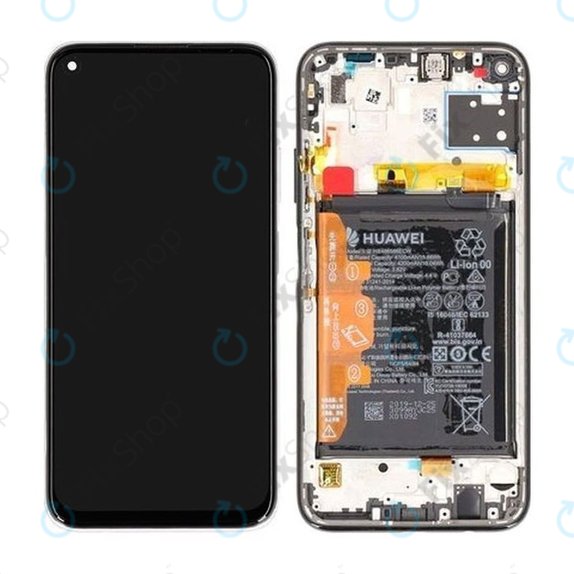 Συγκρότημα οθόνης με μπαταρία για Huawei P40 lite, 02353KFV, Breathing Crystal, Service Pack