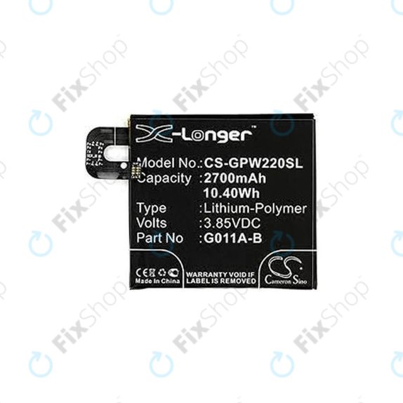 Μπαταρία για Google Pixel 2 G011A, G011A-B, 2700mAh, HQ