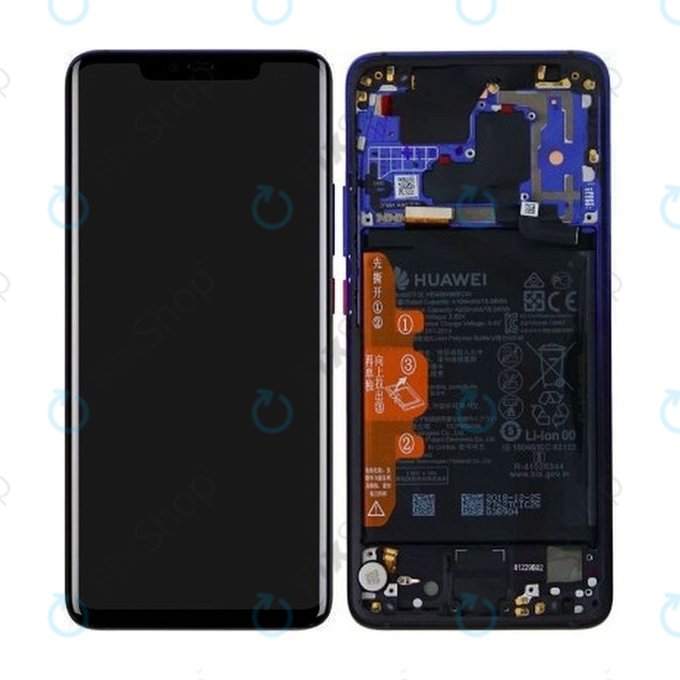 LCD Display Assembly με Battery για Huawei Mate 20 Pro | 02352GGC | Twilight | Service Pack