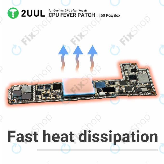 Θερμοαγώγιμο pad για CPU, ψύξη, 2UUL SC09, 17x15x1.5mm