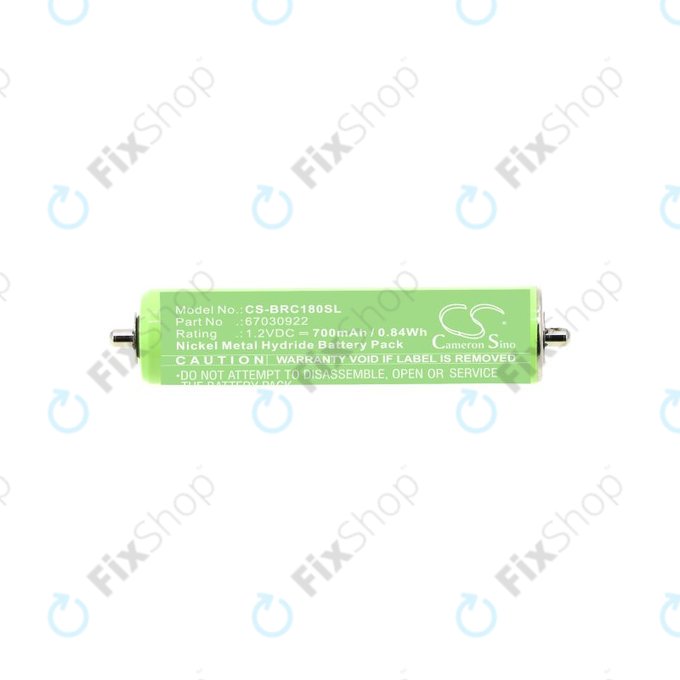 Μπαταρία για Braun 1000, 180, 2000, 3000, 4735, 5411, Cruzer1, Cruzer Z20, 700mAh, Ni-MH, 1.2V, 67030922, HQ