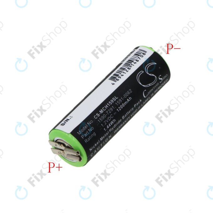 Μπαταρία για Moser Chromini 1591, Ermila Bella 1590, 1200mAh, Ni-MH, 1.2V, 1590-7291, HQ
