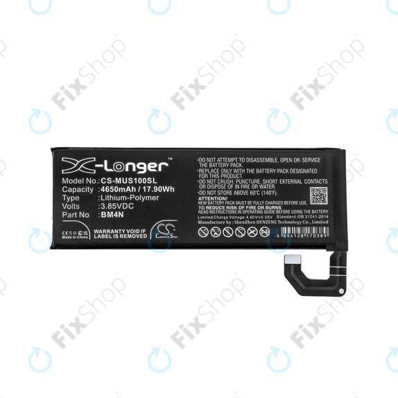 Μπαταρία για Xiaomi Mi 10 M2001J2G, 4650mAh, Li-Pol, 3.85 V, BM4N, HQ