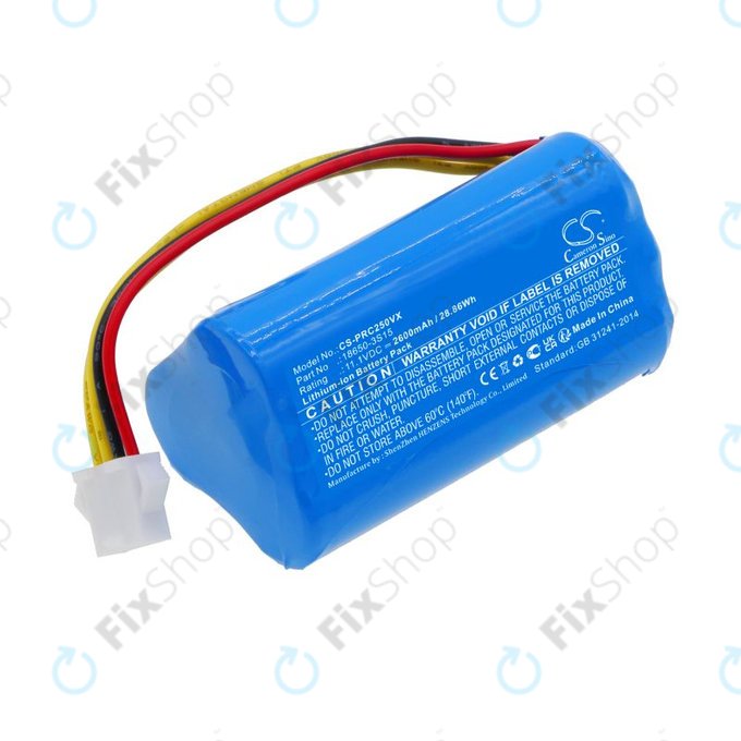 Μπαταρία για CleanMate S460, Pure Clean PUCRC25, 2600mAh, Li-Ion, 11.1V, 18650-3S15, HQ