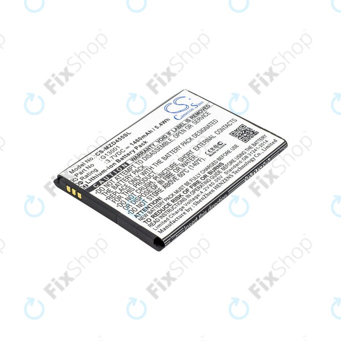 Μπαταρία για Navon Mizu D455, 1460mAh, Li-Ion, 3.7V, G13001, HQ