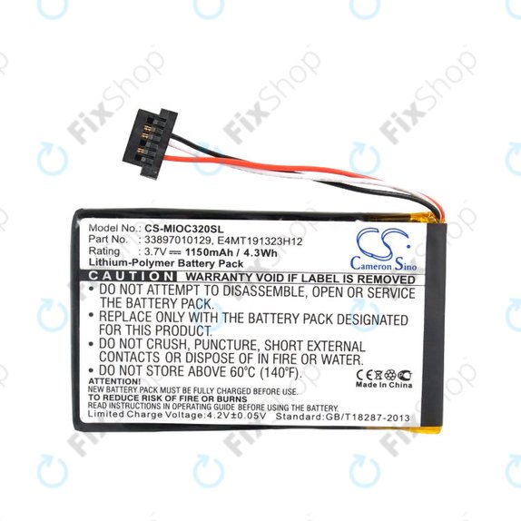 Μπαταρία για Mitac Mio C320, C520, C520t, C720, C810, BP-LX1320/11-B0001 SN, Li-Polymer, 3.7V, 1150mAh, HQ