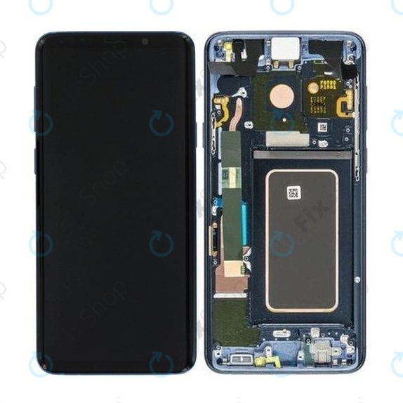 Συγκρότημα οθόνης για Samsung S9 Plus, G965F, G965FD, GH97-21691D, GH97-21722D, GH97-21692D, Coral Blue, Service Pack