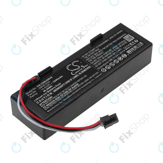 Μπαταρία για ETA Navaggio 2228, Cecotec Conga 3290, 3490, 3890, 3200mAh, Li-Ion, 14.4V, 49CE1533, HQ