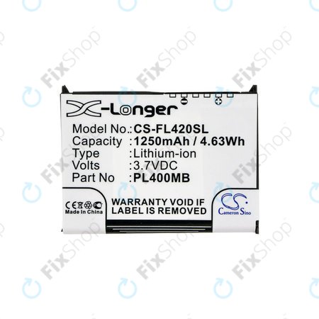 Μπαταρία για Fujitsu Siemens Loox N560, N520, N500, 420, 410, 1250mAh, Li-Ion, 3.7V, PL400MB, HQ