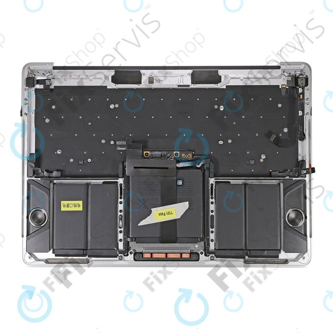 Πλαίσιο Πάνω Πληκτρολογίου + Πληκτρολόγιο US + Μικρόφωνο + Trackpad + Ηχεία για MacBook Pro 13" A1706 (Τέλη 2016 - Μέσα 2017) | Ασημί | Silver