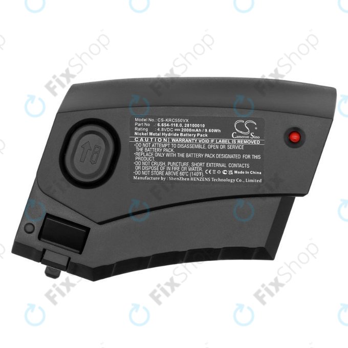 Μπαταρία για Kärcher KC55, 6.654-118.0, 28100010, 4.8V, 2000mAh, HQ
