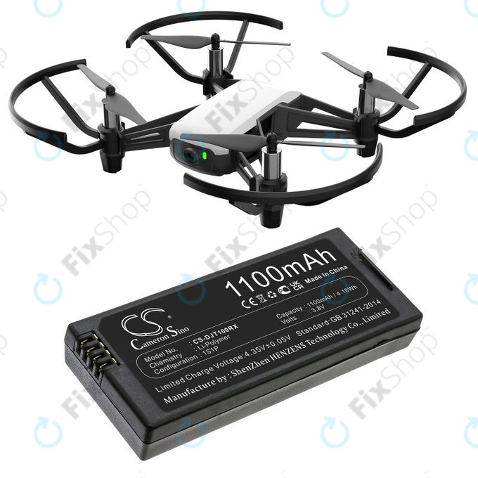 Μπαταρία για DJI Tello, 1100mAh, Li-Pol, 3.8V, T01, HQ