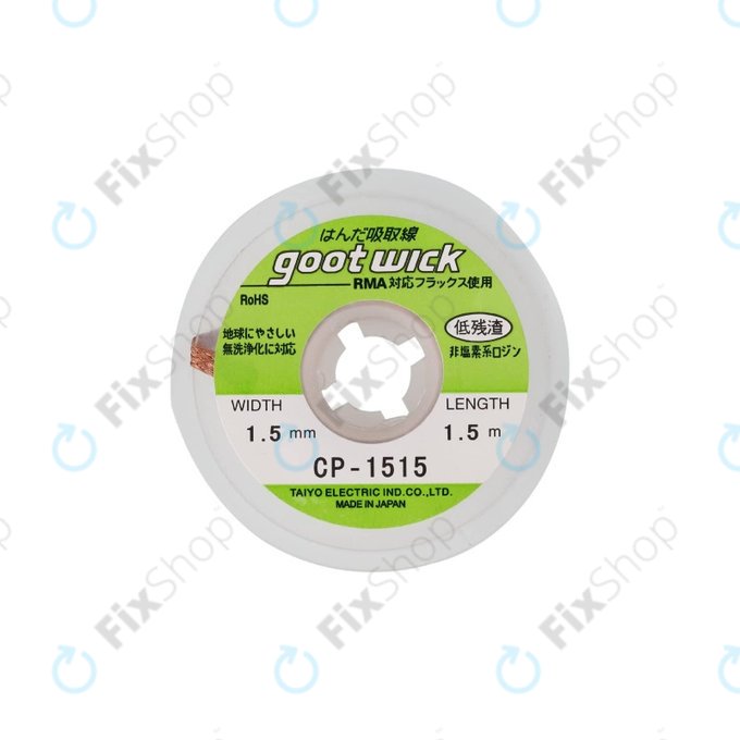 Συμβατικά Φιτίλια Αποκόλλησης - 1.5mm για Goot CP-1515