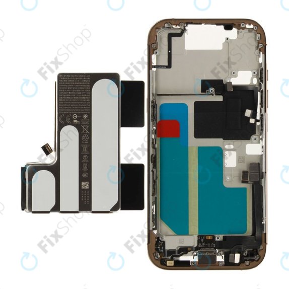 Μεσαίο πλαίσιο με μπαταρία για iPhone 16 Pro | Desert Titanium | ZD076-00691 | Genuine Apple