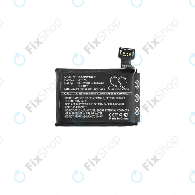 Μπαταρία για Apple Watch 3 42 mm, 340mAh, GPS Version, Li-Pol, 3.82 V, A1875, HQ