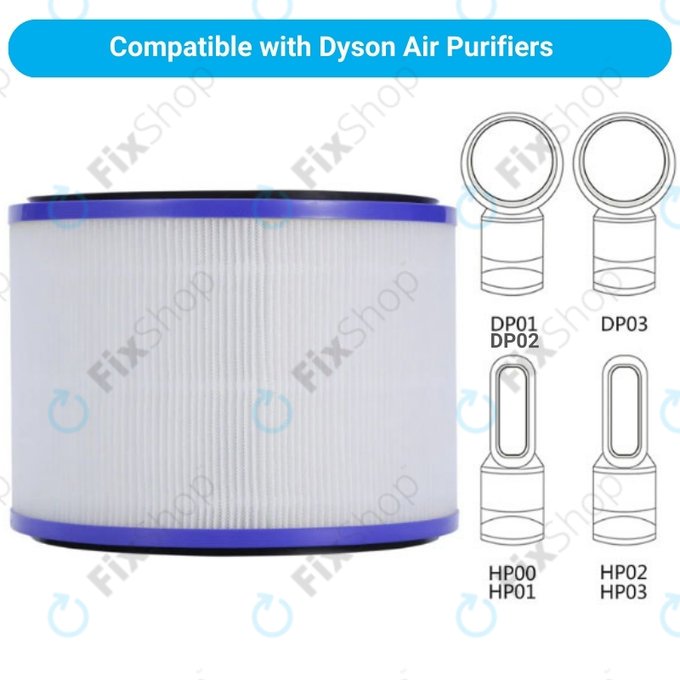 HEPA φίλτρο (Ενεργός άνθρακας) για Dyson Pure Hot + Cool-series | Pure Cool Desk-series | Purple