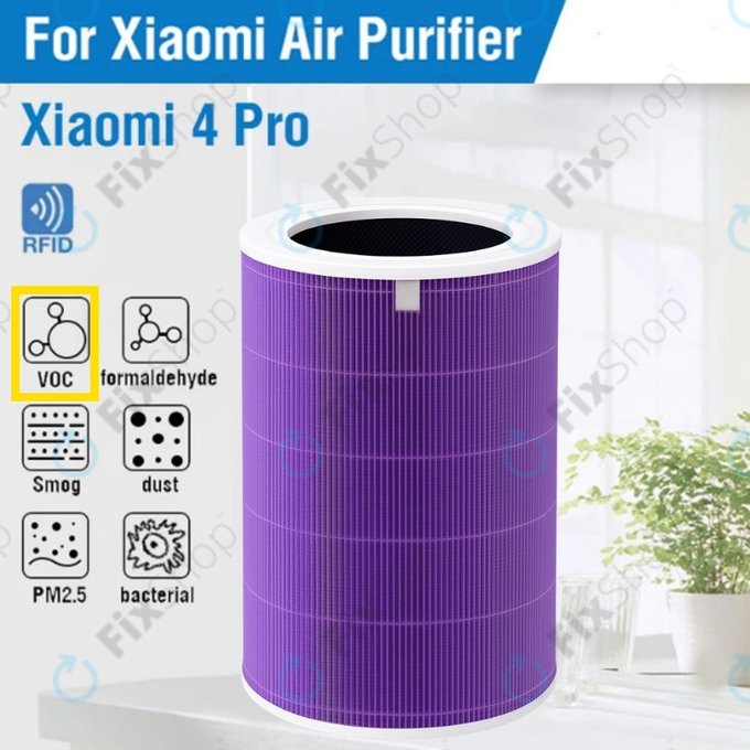 HEPA φίλτρο (Αντι-οσμών) (Μωβ) για Xiaomi Mi Mijia Air Purifier 4 Pro
