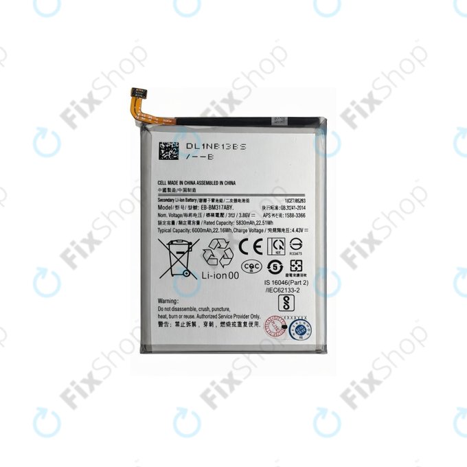 Μπαταρία για Samsung M31 M315F, M31s M317F, EB-BM317ABY, 6000mAh