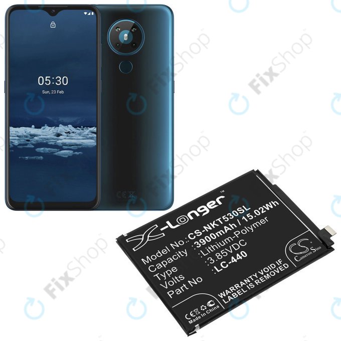 Μπαταρία για Nokia 5.3, 3900mAh, Li-Pol, 3.85 V, LC-440, HQ