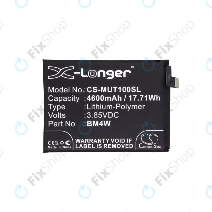 Μπαταρία για Xiaomi Mi 10T Lite 5G, 4600mAh, Li-Pol, 3.85 V, BM4W, HQ
