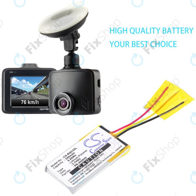 Μπαταρία για Bose QC20, 240mAh, Li-Pol, 3.7V, PR-452035, HQ