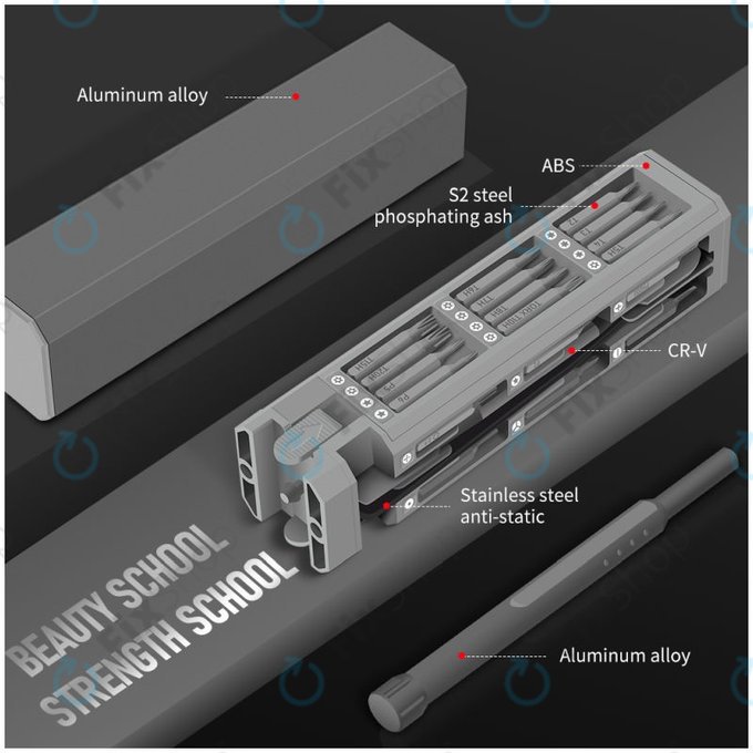 Σετ Κατσαβιδιών Ακριβείας για Επισκευή Τηλεφώνων & PC 44in1 για Kingsdun