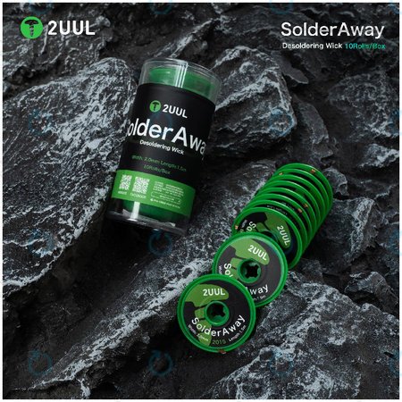 Φιτίλι αποκόλλησης υψηλής πυκνότητας, 2UUL DW11, 10 ρολά/κουτί