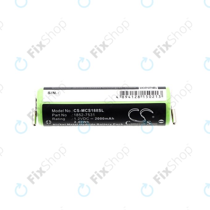 Μπαταρία για Moser Easy Style 1881, 2000mAh, Ni-MH, 1.2V, 1852-7531, HQ
