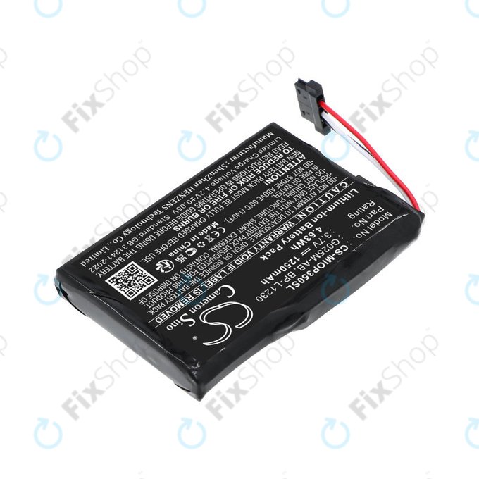 Μπαταρία για Mitac Mio P350, P550, 1250mAh, Li-Ion, 3.7V, BL-LP1230, HQ