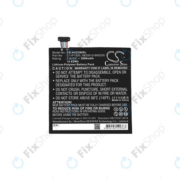 Μπαταρία για Asus ZenPad 8.0, Z380C (P022), C11P1505, 0B200-01660200, 3900mAh, HQ