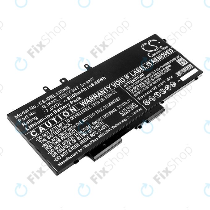 Μπαταρία για Dell Latitude 14 5490, Latitude 14 5491, 8800mAh, Li-Ion, 7.6V, 00JWGP, HQ