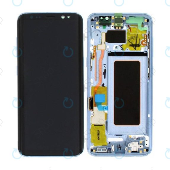 Συγκρότημα οθόνης για Samsung S8, G950F, GH97-20457D, GH97-20473D, GH97-20458D, GH97-20629D, Coral Blue, Service Pack