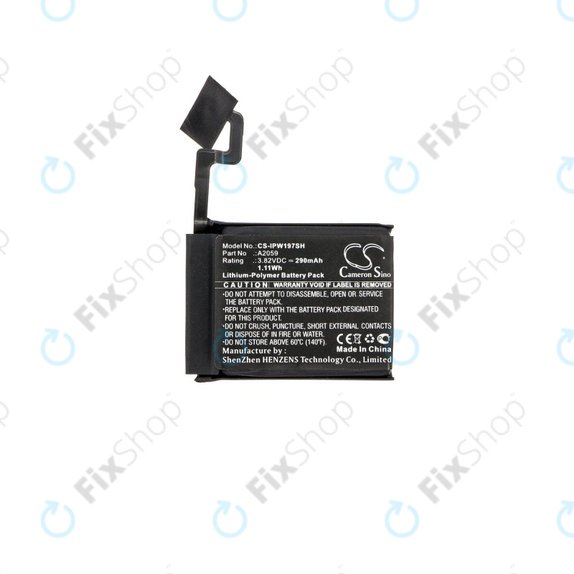 Μπαταρία για Apple Watch 4 44 mm, 290mAh, Li-Pol, 3.82 V, A2059, HQ