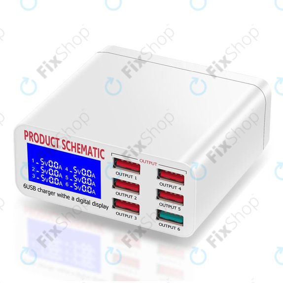 Σχηματικό Προϊόντος 896 - Σταθμός Φόρτισης USB με USB 3.0