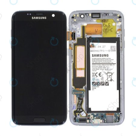 LCD Display Assembly με Battery για Samsung S7 Edge | G935F | GH82-13359A | Black | Service Pack