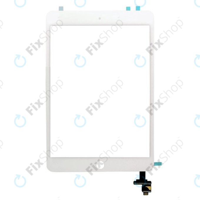 Οθόνη αφής με υποδοχή IC για iPad Mini, Mini 2, Λευκό, White