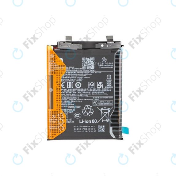 Μπαταρία για Xiaomi 13T Pro, 5000mAh, BM5S, 1330103000035B, Genuine Service Pack