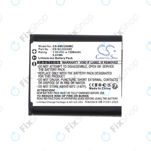 Μπαταρία για Samsung Gear 360, 1300mAh, Li-Ion, 3.85V, EB-BC200ABE, HQ
